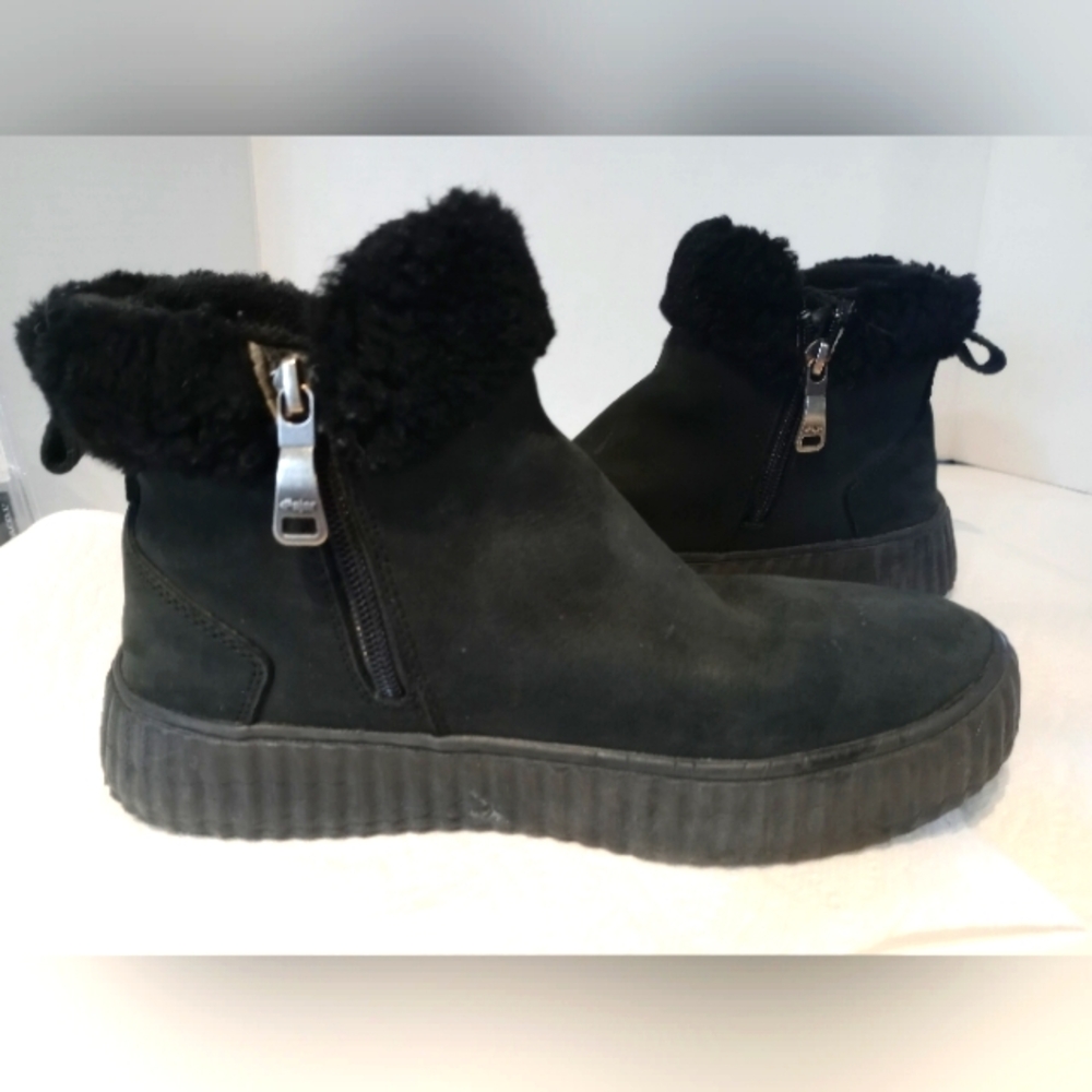 Pajar Black Suede Snow Boots Sz.‎ 7-7.5